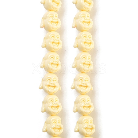 Synthetic Coral Carved Beads Strands CORA-B001-01B-1