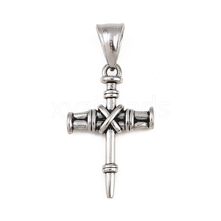 304 Stainless Steel Pendants STAS-C164-01A-AS-1