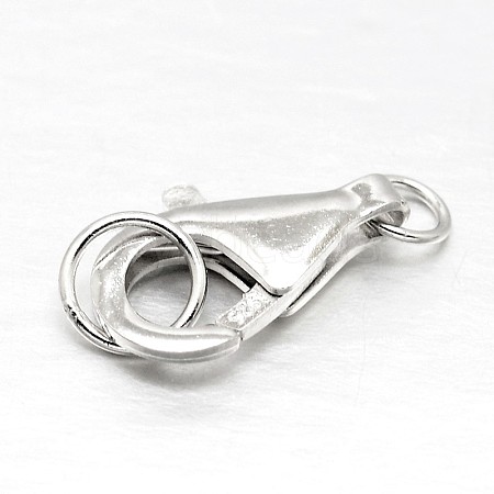 Sterling Silver Lobster Claw Clasps X-STER-I010-16mm-1