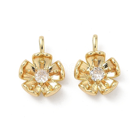 Brass Micro Pave Cubic Zirconia Pendants LS-KK-L260-07G-1