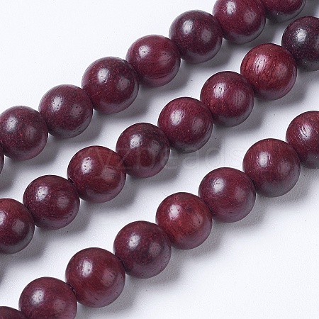 Natural Wood Beads Strands WOOD-J001-05-8mm-1