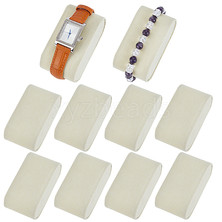 Plastic Covered with Velveteen Bracelet Pillows ODIS-WH0099-88-1