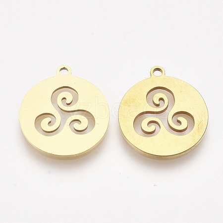201 Stainless Steel Pendants X-STAS-T044-89G-1