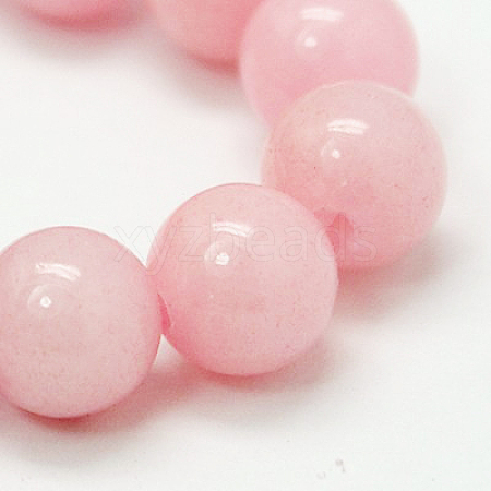 Natural Mashan Jade Round Beads Strands G-D263-12mm-XS02-1