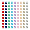  90Pcs 9 Colors Transparent Glass European Beads GLAA-TA0001-79-11