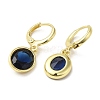 Real 18K Gold Plated Brass Dangle Leverback Earrings EJEW-L268-001G-05-2
