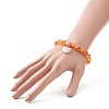 Two Tone Natural Jade Beaded Stretch Bracelet BJEW-JB09176-3