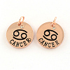 Alloy Pendants PALLOY-S083-08RG-1