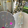 80Pcs Transparent Faceted Glass Connector Charms GLAA-SP0001-88C-02-7