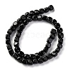 Natural Black Onyx Beads Strands G-G177-E15-02-3