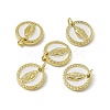 Rack Plating Brass Enamel Charms KK-C007-24G-1