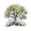 10Pcs 10 Styles Flower Tree Waterproof PET Stickers DIY-G121-03A-3