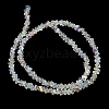 Electroplate Transparent Glass Beads Strands X-EGLA-P061-04C-AB22-3