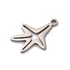 Non-Tarnish 201 Stainless Steel Pendants STAS-U016-08P-03-2