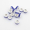 Brass Grade A Rhinestone Spacer Beads RSB035NF-15-1