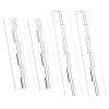 AHADEMAKER 4Pcs 2 Style Transparent Acrylic Hinges FIND-GA0002-40-7