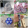 6 Strands 3 Colors Electroplate Glass Beads Strands EGLA-TADJ0001-16-5