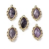 Natural Lepidolite Faceted Horse Eye Links G-B126-02G-14-1