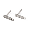 Non-Tarnish 304 Stainless Steel Stud Earring Finding STAS-C080-06A-P-1