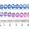 Transparent Painted Glass Beads Strands X1-DGLA-A034-T6mm-A08-3