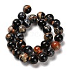 Dyed Natural Fire Crackle Agate Beads Strands G-G175-A05-01-3