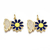 Brass Micro Pave Cubic Zirconia Pendants ZIRC-T014-031G-NF-3