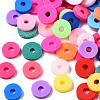 Handmade Polymer Clay Beads CLAY-R067-6.0mm-BM1-1