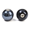 Glazed Porcelain Round Beads PORC-S489-10mm-03-3