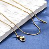 304 Stainless Steel Snake Chain Necklaces NJEW-M124-11G-4