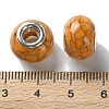 Highlight Crack Copper Buckle Acrylic European Beads OACR-M024-02P-07-3