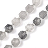 Natural Cloudy Quartz Beads Strands G-O201B-115F-2