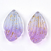 Two Tone Transparent Spray Painted Glass Pendants GLAA-T017-03B-B07-2