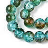 Crackle Glass Beads Strands CCG-C002-8mm-06-3