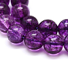 Dyed Round Natural Crackle Quartz Beads Strands G-K084-8mm-01B-2