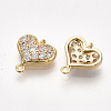 Brass Cubic Zirconia Links KK-S350-379-2