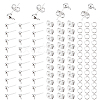   100Pcs 304 Stainless Steel Ball Stud Earring Post FIND-PH0006-65-1