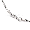 304 Stainless Steel Rope Chain Necklaces X-STAS-M174-014P-B-3
