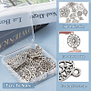  60Pcs 10 Styles Tibetan Style Alloy Connector Charms FIND-TA0002-97-5