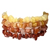 4Pcs Gemstone Beaded Stretch Bracelets Set BJEW-JB11179-1