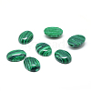 Synthetic Malachite Gemstone Cabochons G-T020-13x18mm-21-1