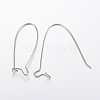 Tarnish Resistant 304 Stainless Steel Hoop Earrings Findings Kidney Ear Wires LS-STAS-H434-46P-2