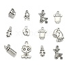 Mixed Tibetan Style Alloy Pendants for Baby TIBEP-X0092-AS-1