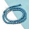 Dyed Synthetic Turquoise Beads Strands G-G085-B31-02-2