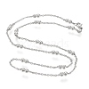 Non-Tarnish 304 Stainless Steel Cable Chain Necklaces NJEW-M183-06P-1