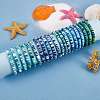 Handmade Polymer Clay Heishi Surfer Stretch Bracelets Set sgBJEW-SW00099-03-6