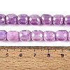 Anti-Tarnish Electroplate Glass Beads Strands EGLA-N027-03A-11-4