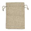 Christmas Printed Burlap Packing Pouches Drawstring Bags ABAG-Q053-02A-12-2