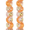 Electroplate Baking Paint Transparent Glass Beads Strands GL-CBA17FF-01B-2