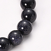 Synthetic Blue Goldstone Beaded Stretch Bracelets BJEW-Q692-14-8mm-2