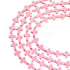 4 Strands Synthetic Turquoise Dyed Beads Strands G-TA0003-29C-1